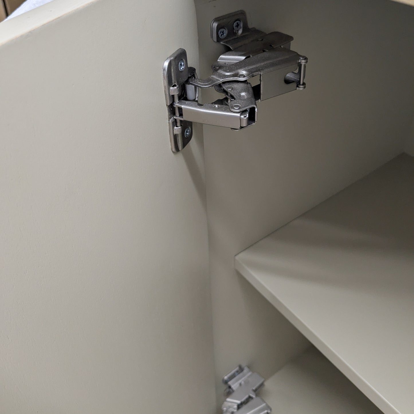 VAST Modern Minimalist Accent Cabinet with Textured Doors β Natural Wood & Beige Finish