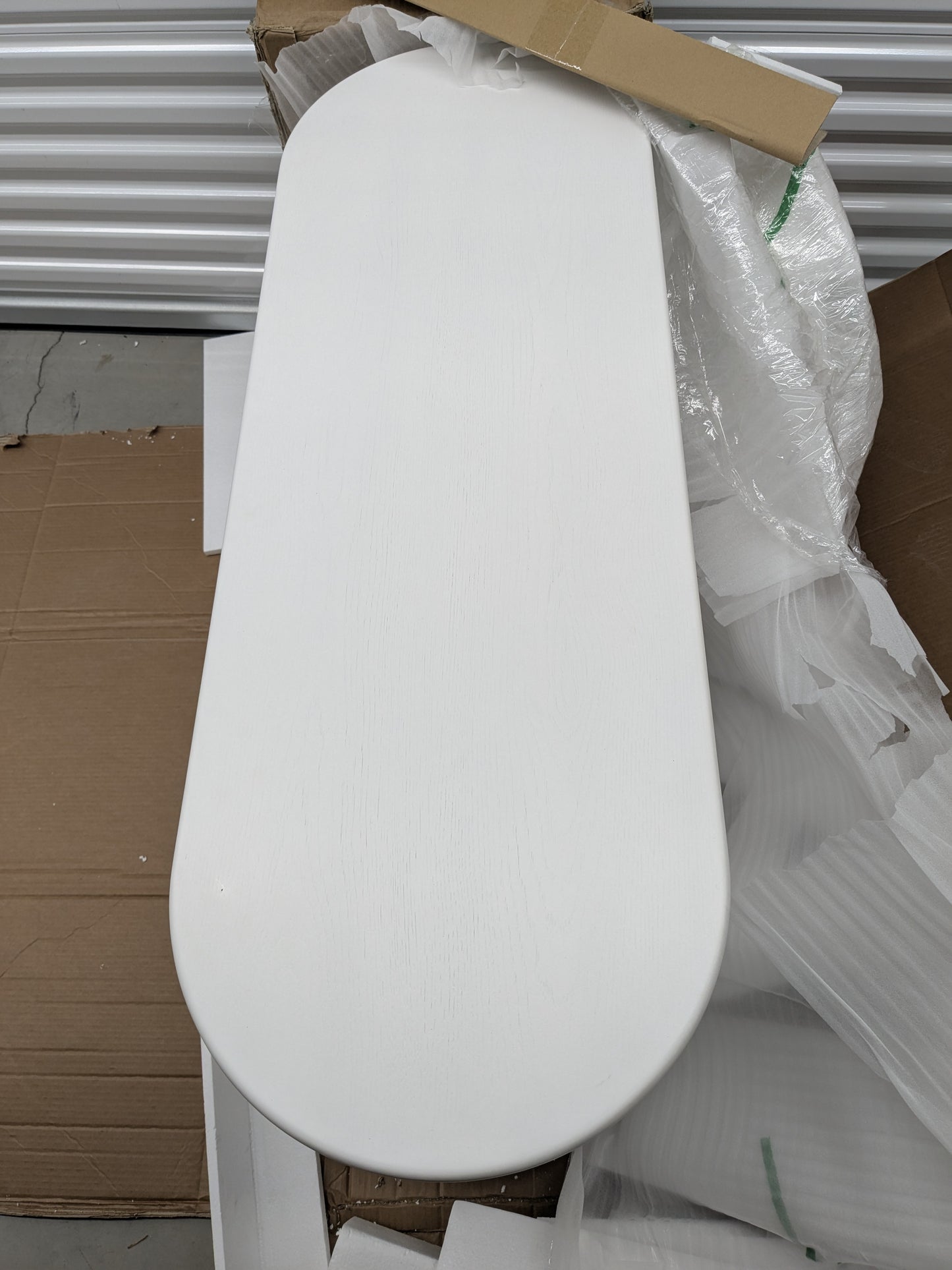 Vast Modern White Fluted Storage Cabinet