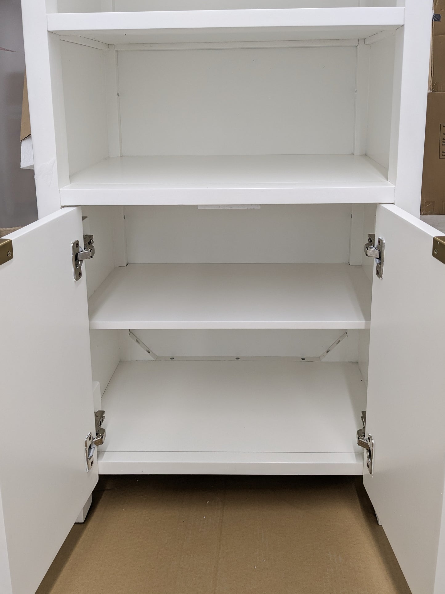 VAST White Rattan Cabinet with Shelves