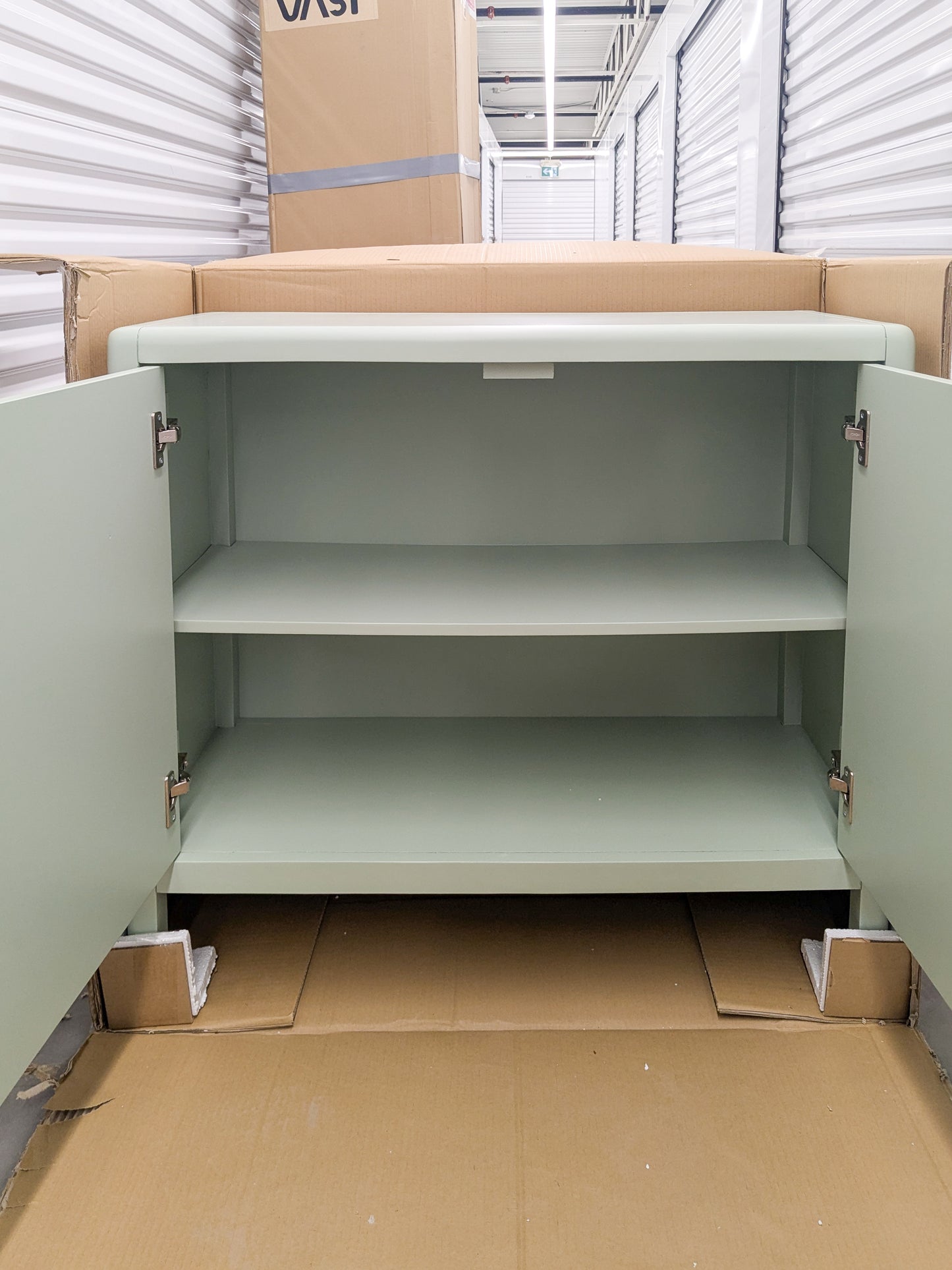 VAST Mint Green Fluted Cabinet β Modern Handmade Storage