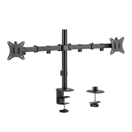 Dual LCD Monitor Desk Mount Stand Fully Adjustable for 2 Screen up to 32"