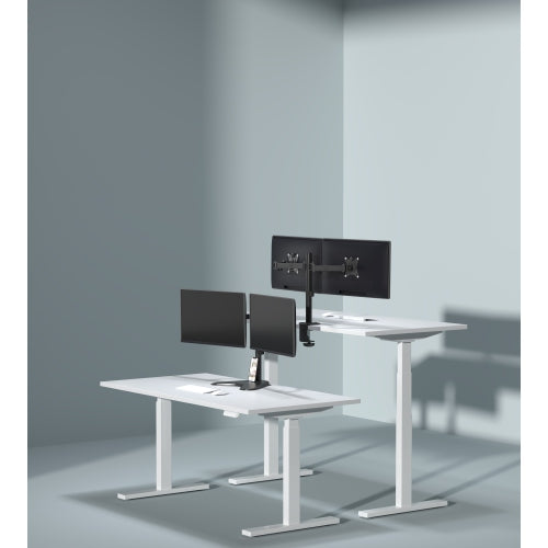 Dual LCD Monitor Desk Mount Stand Fully Adjustable for 2 Screen up to 32"