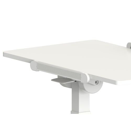 UPLITE White/Black Adjustable Standing Desk – Compact Laptop & Home Office Workstation