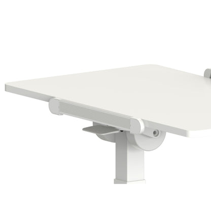 UPLITE White/Black Adjustable Standing Desk – Compact Laptop & Home Office Workstation
