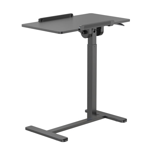 UPLITE White/Black Adjustable Standing Desk – Compact Laptop & Home Office Workstation