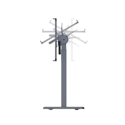 UPLITE White/Black Adjustable Standing Desk – Compact Laptop & Home Office Workstation