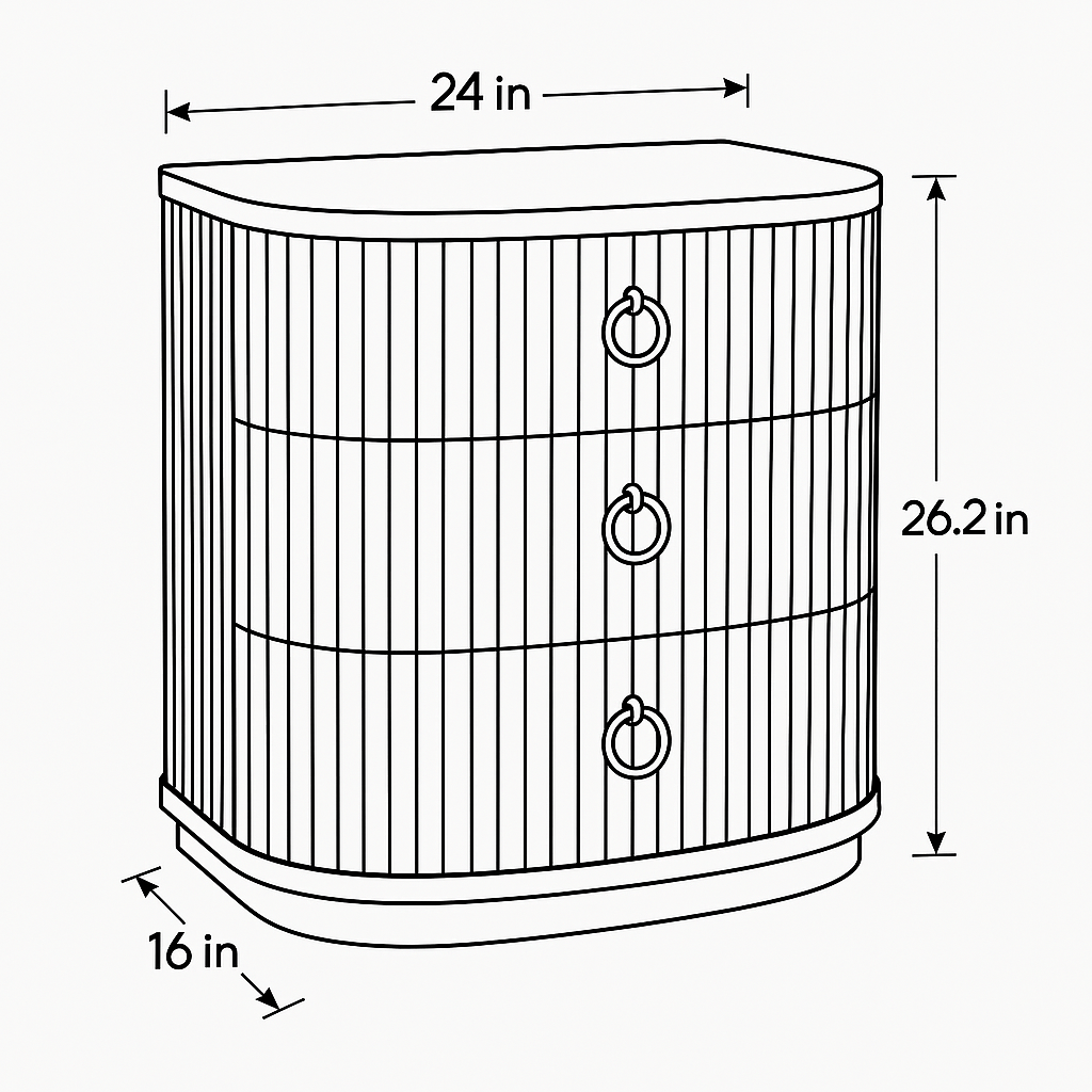 Kuro Linea Cabinet