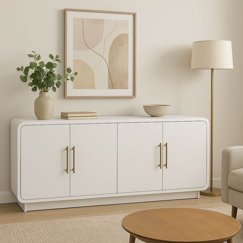 ✨ VAST Modern White Sideboard – Stylish, Spacious, and Built for Any Home ✨