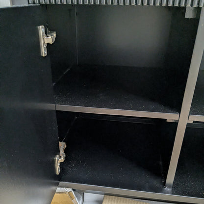 Marble Top Cabinet with 2 Drawers and Storages