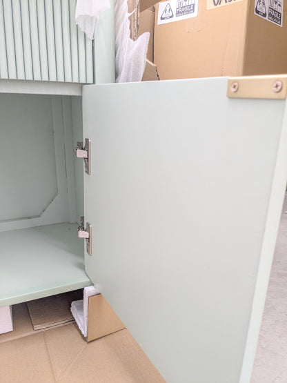 VAST Modern fluted drawer cabinet - Sage Green