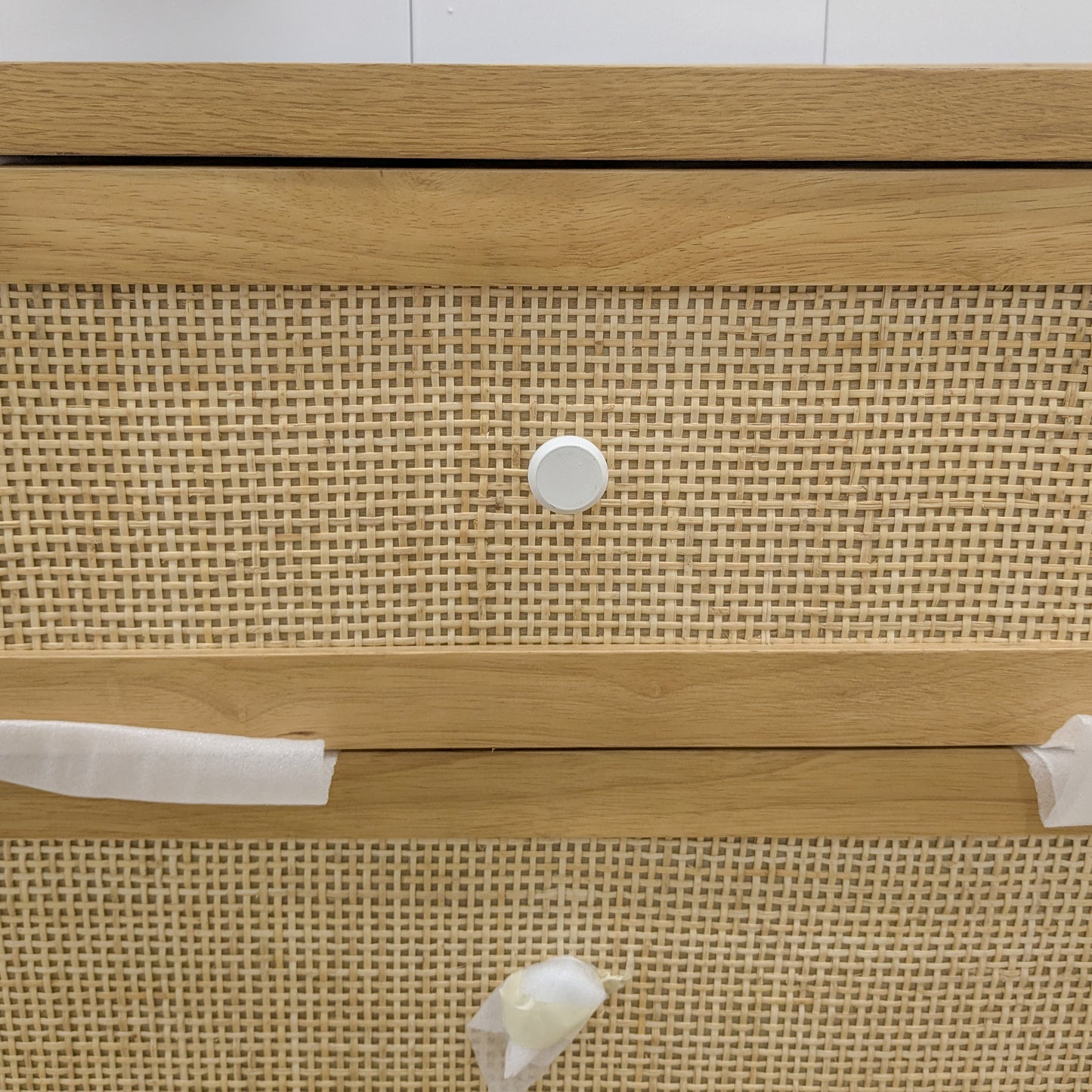 VAST Natural Rattan & Wood 6-Drawer Dresser