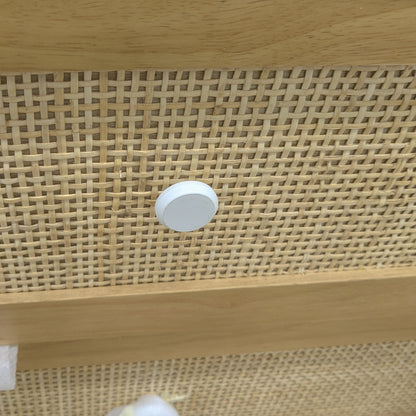 VAST Natural Rattan & Wood 6-Drawer Dresser