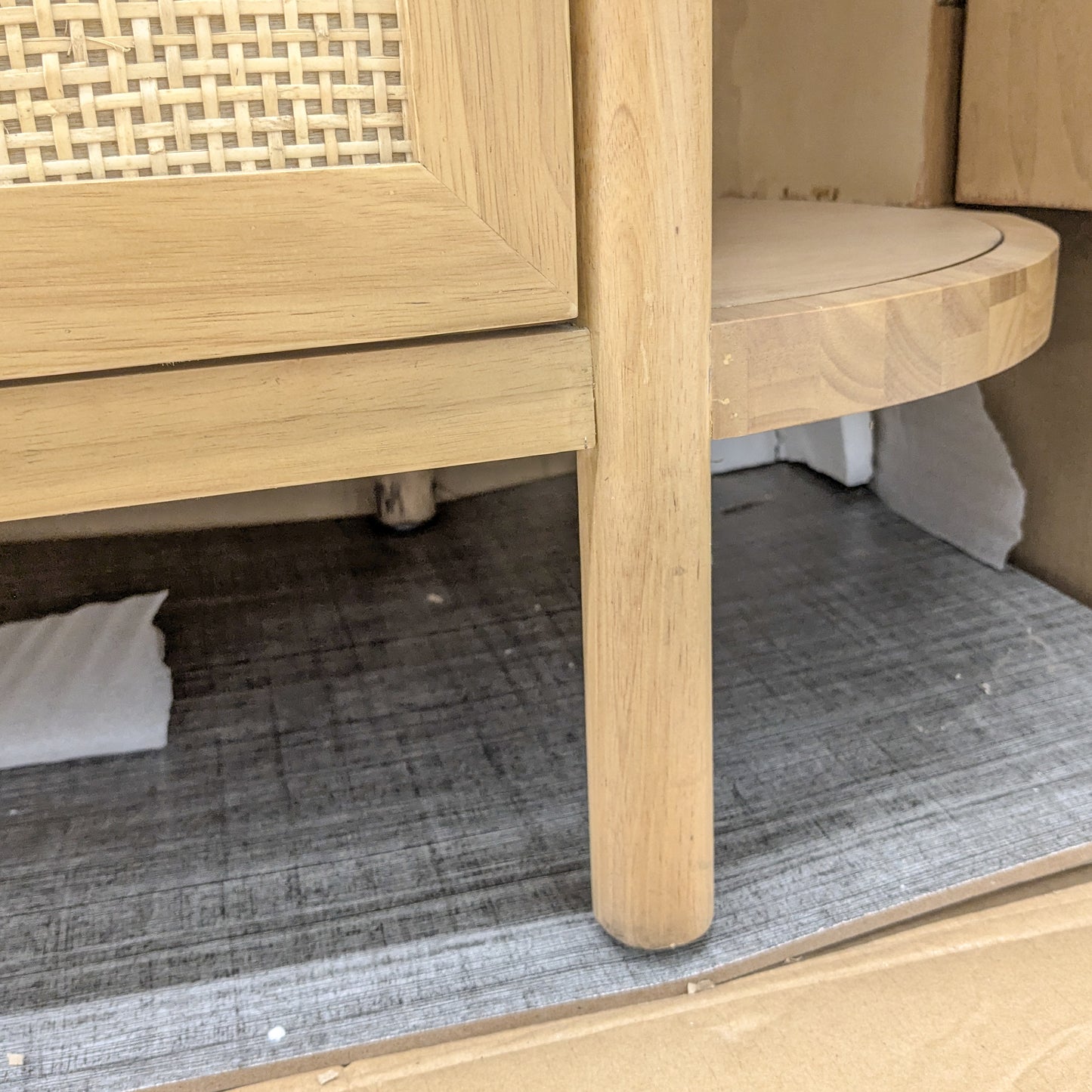 VAST Natural Rattan & Wood 6-Drawer Dresser