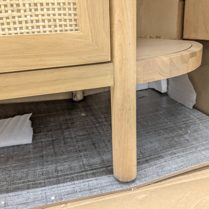 VAST Natural Rattan & Wood 6-Drawer Dresser