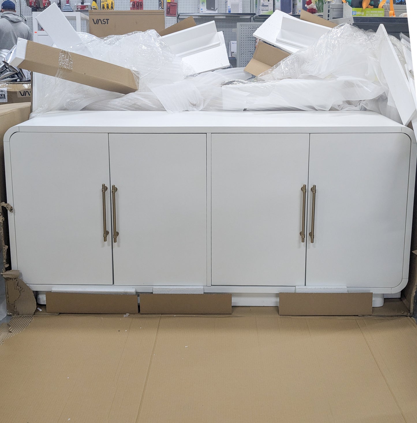 ✨ VAST Modern White Sideboard – Stylish, Spacious, and Built for Any Home ✨